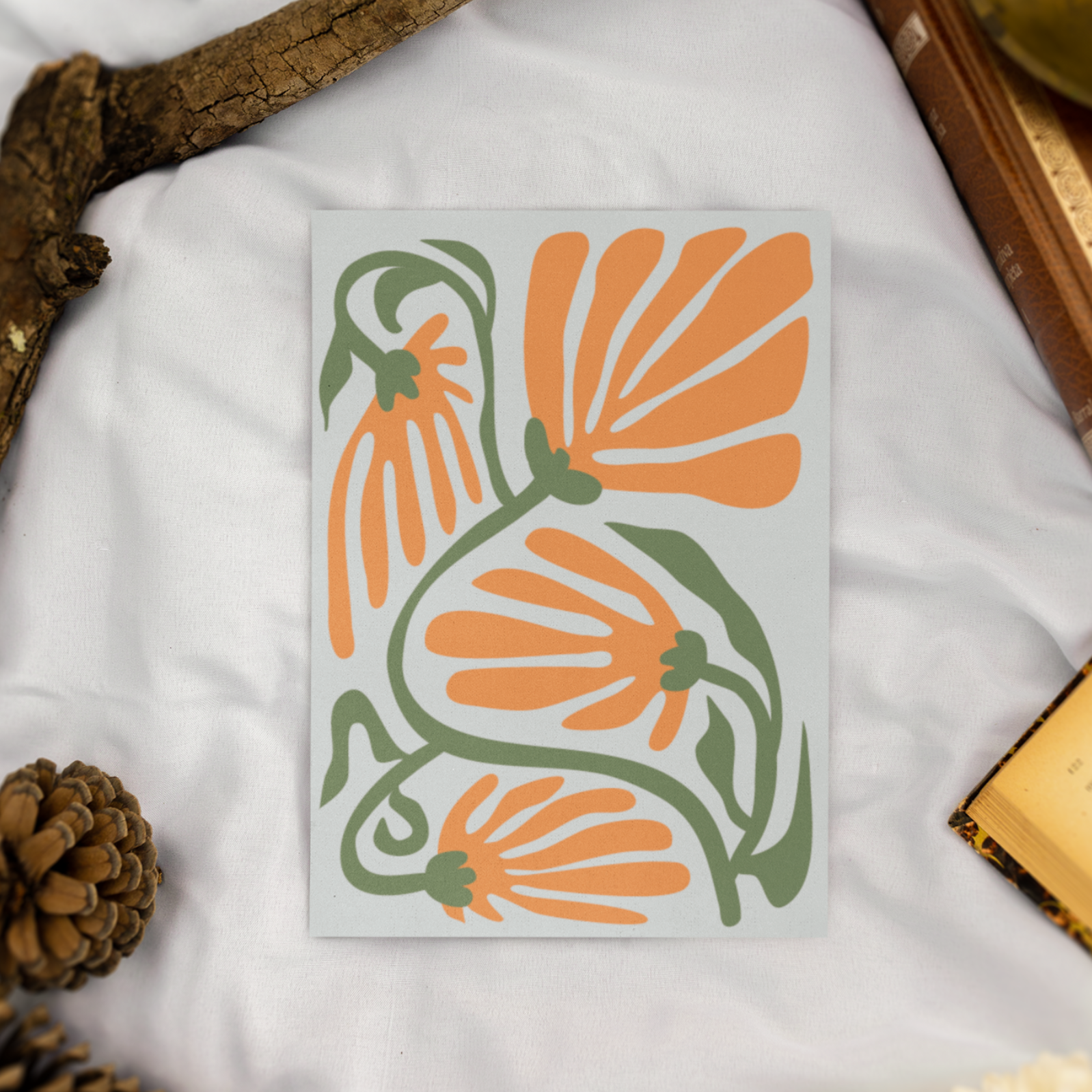 Coral Blossom Postcards - Eco-Friendly Greeting Cards