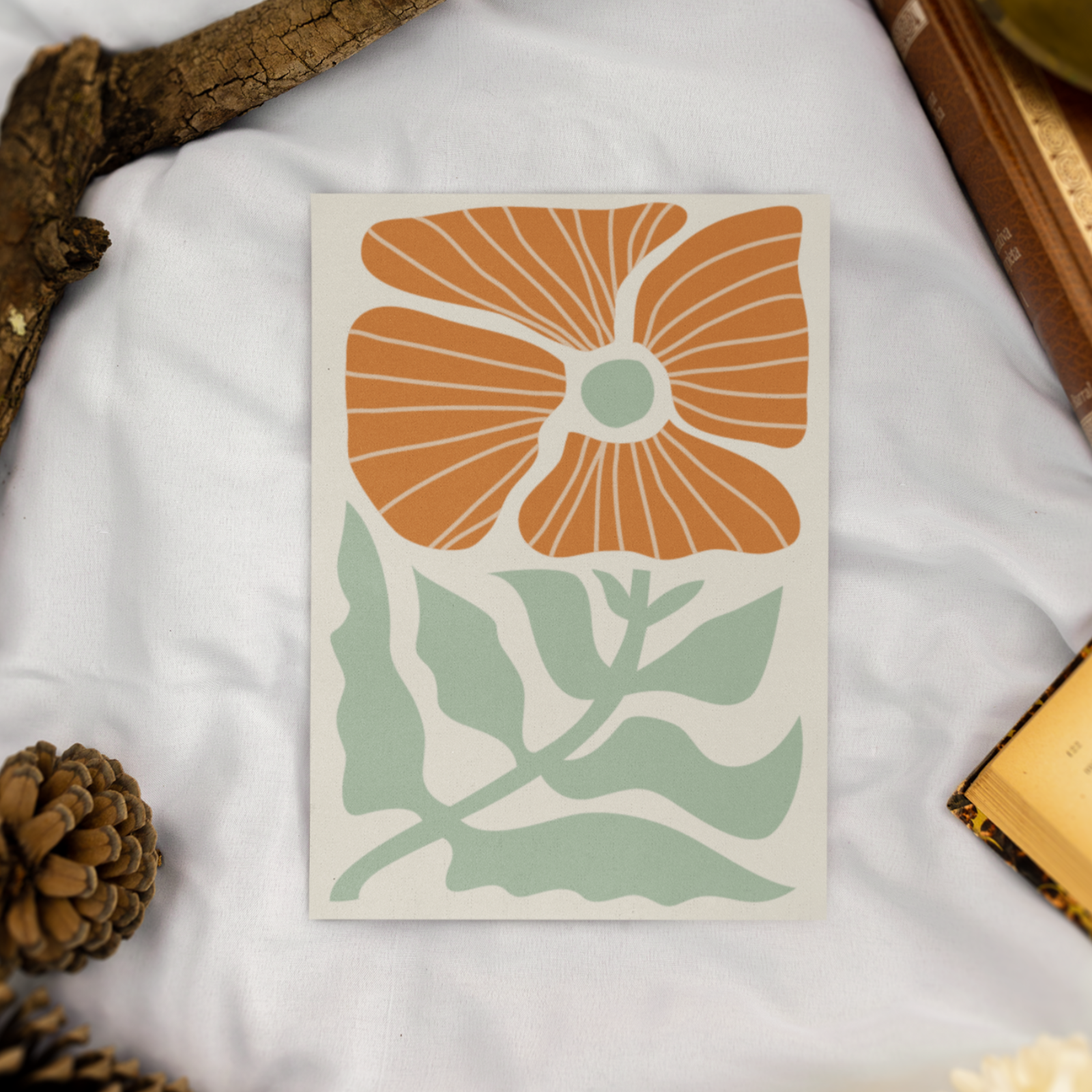 Earthen Bloom Postcard | Eco-Friendly