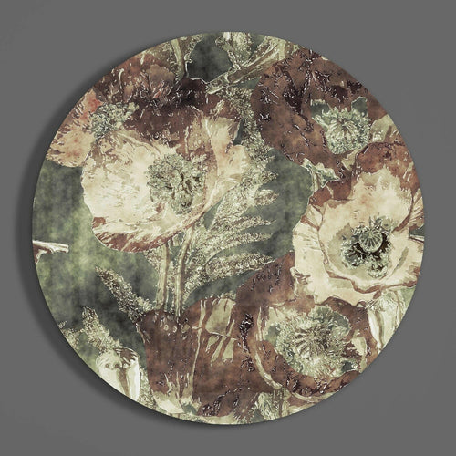 Abstract Flower Glass Wall Art Wall Decoration Insigne 
