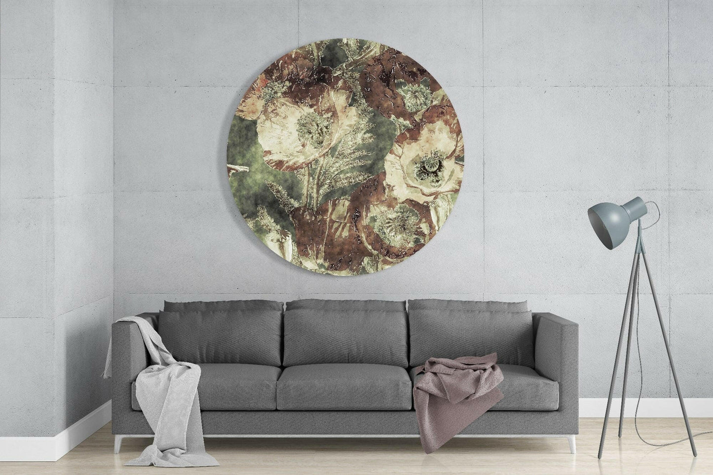 Abstract Flower Glass Wall Art Wall Decoration Insigne 