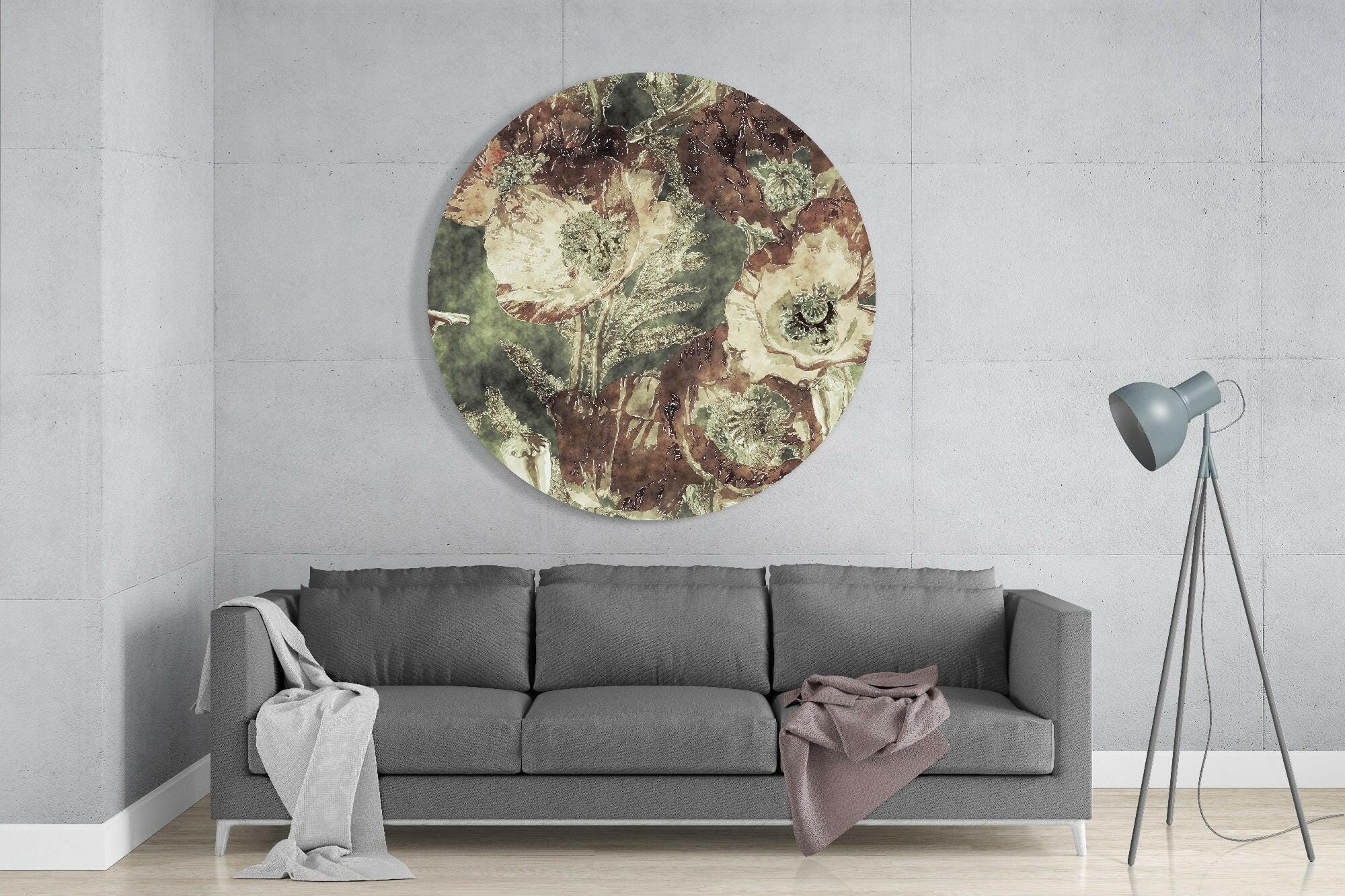 Abstract Flower Glass Wall Art Wall Decoration Insigne 