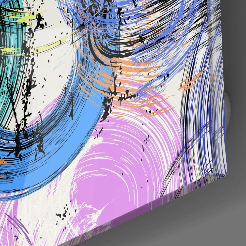 Abstract Snail Shells Glass Wall Art Wall Decoration Insigne 