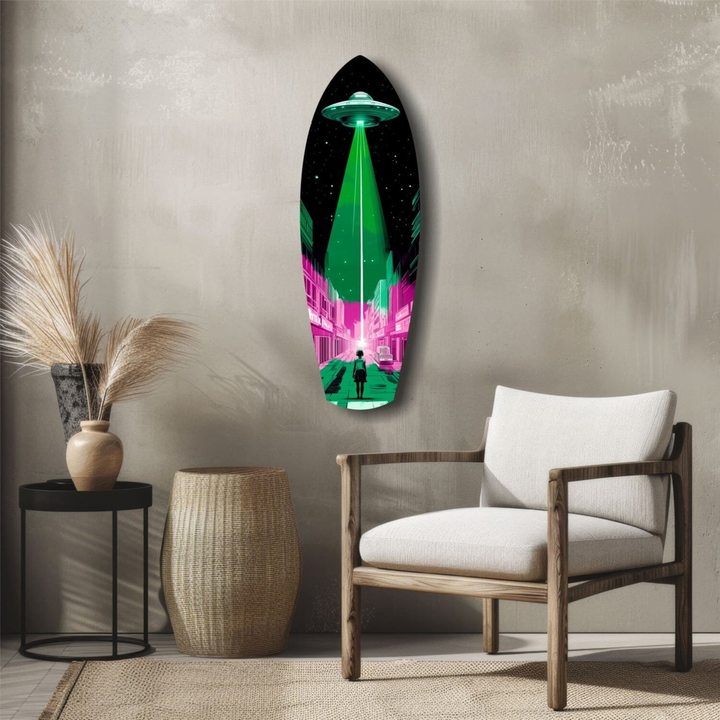 Alien Invade Glass Wall Art Home & Garden > Decor > Artwork > Posters, Prints, & Visual Artwork Insigne 