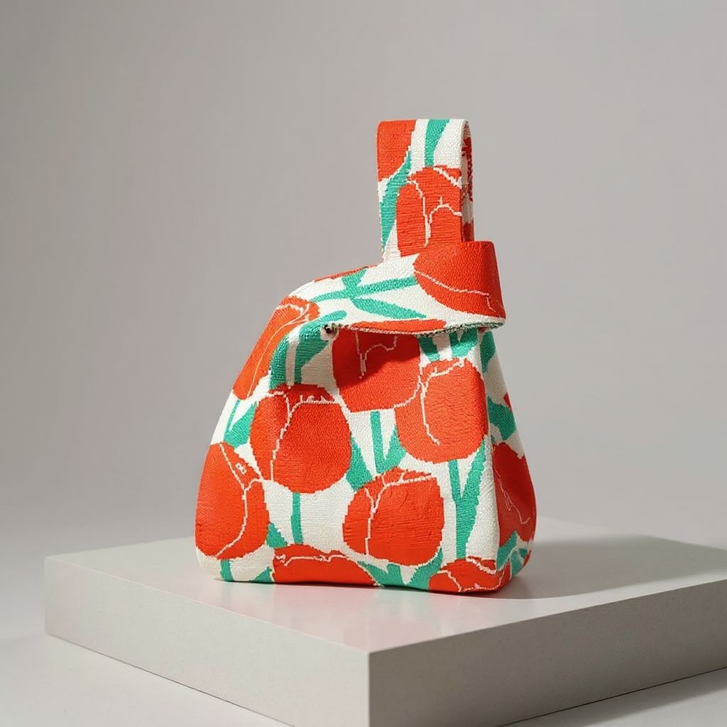 AustralCraft Quality Knit Tote Bag - Red Tulip AustralCraft Tote Bag Great Functional Goods 