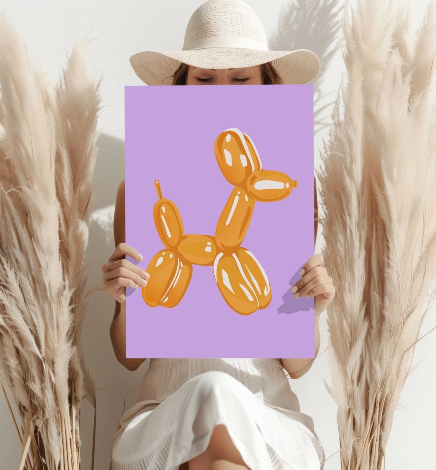 Balloon Dog Aluminum Print Wall Decoration Insigne 