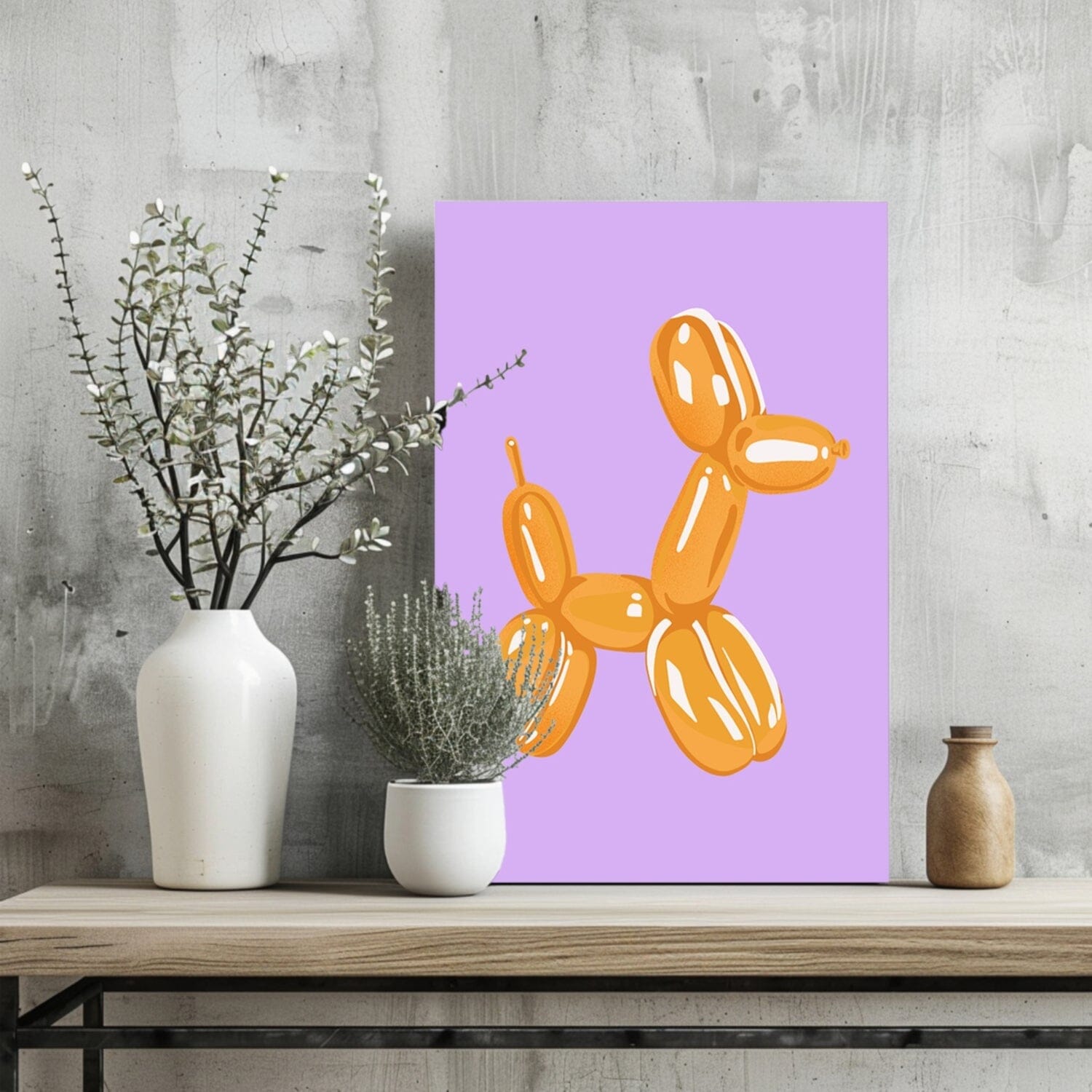 Balloon Dog Aluminum Print Wall Decoration Insigne 
