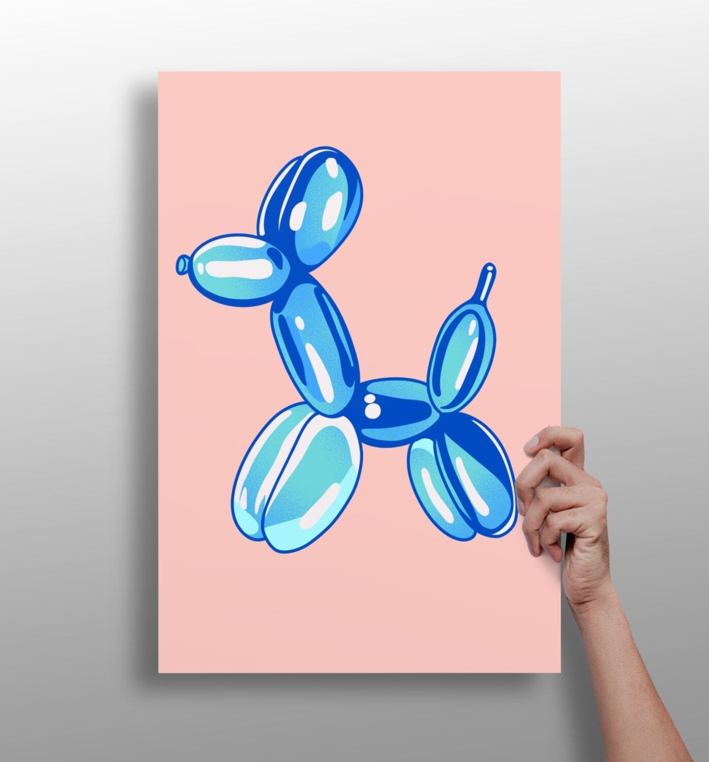 Balloon Dog Aluminum Print Wall Decoration Insigne 