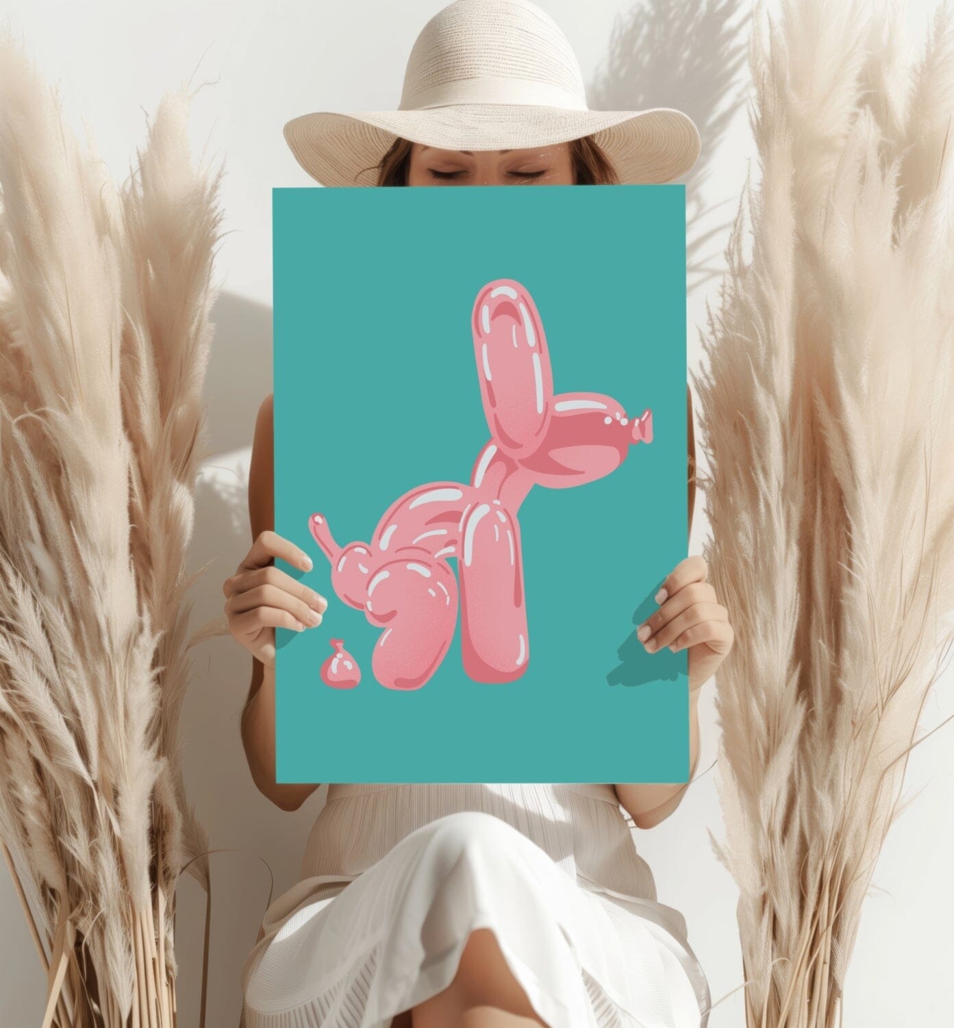 Balloon Dog Aluminum Print Wall Decoration Insigne 