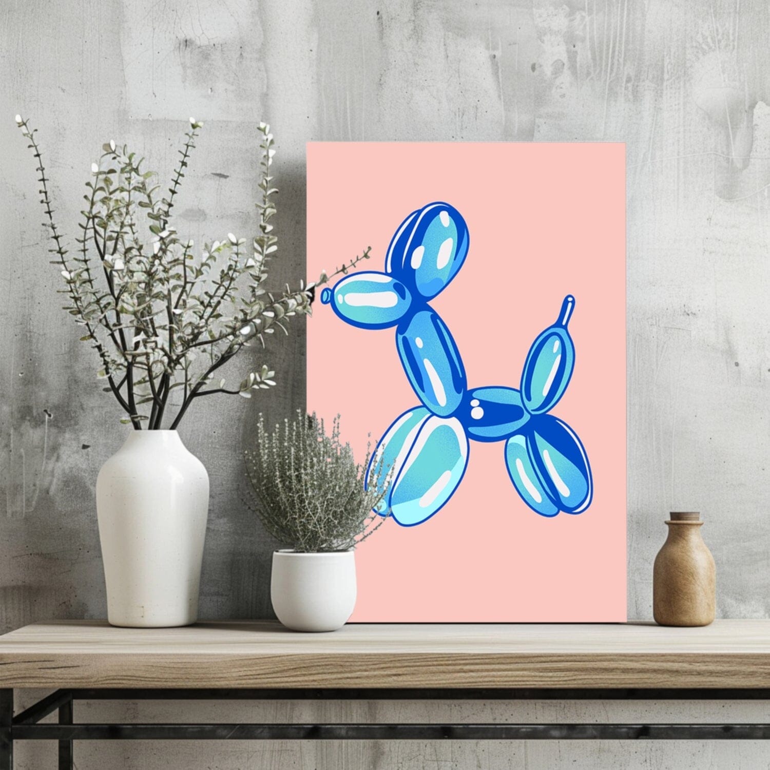 Balloon Dog Aluminum Print Wall Decoration Insigne 