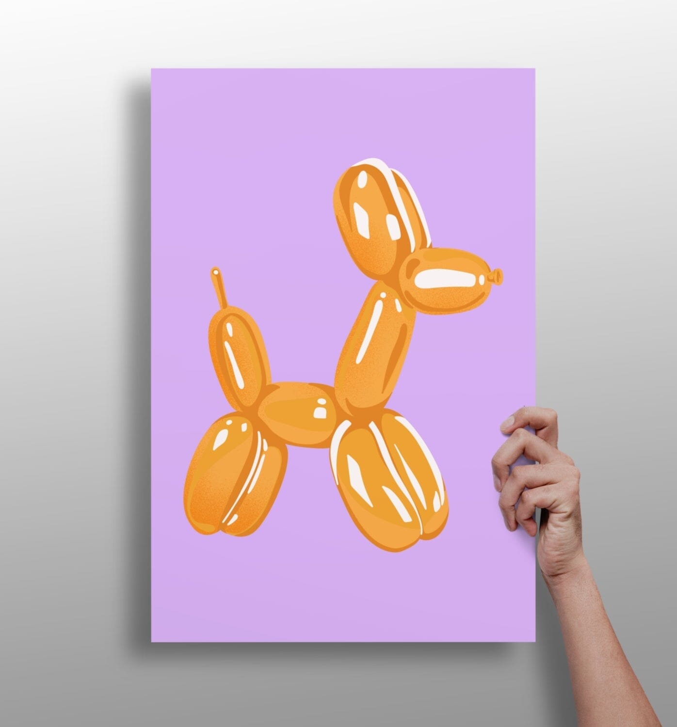 Balloon Dog Aluminum Print Wall Decoration Insigne 