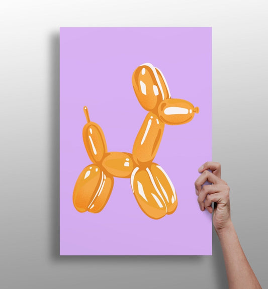 Balloon Dog Aluminum Print Wall Decoration Insigne 