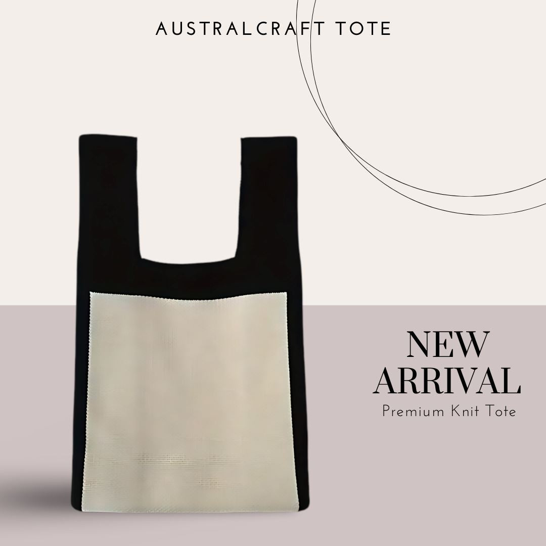 Basic Cream Black AustralCraft Tote Bag AustralCraft Tote Bag Great Functional Goods 