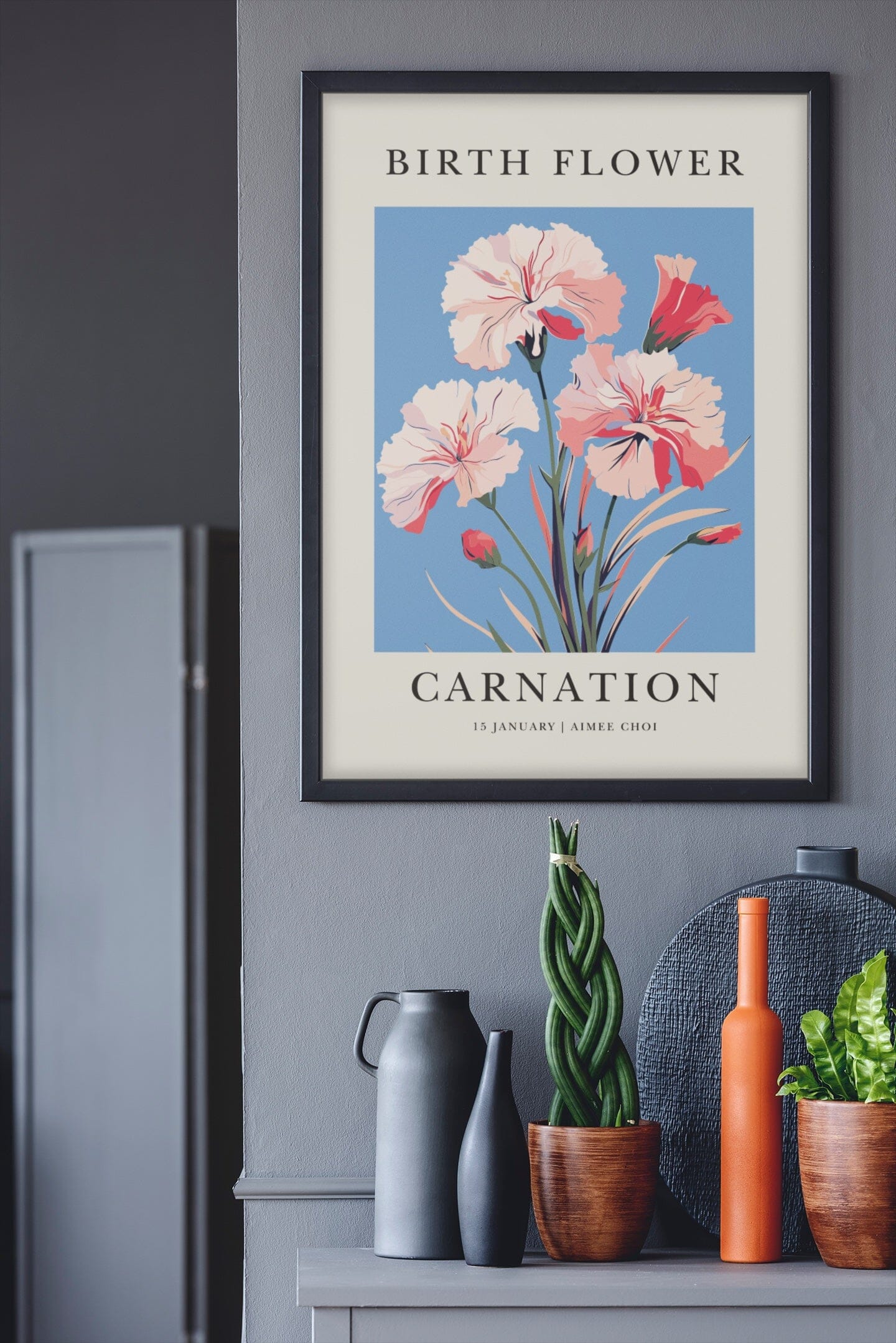 Bloom Stories: Custom Birth Month Flower Art PERSONALISED ART PRINT Great Functional Goods 