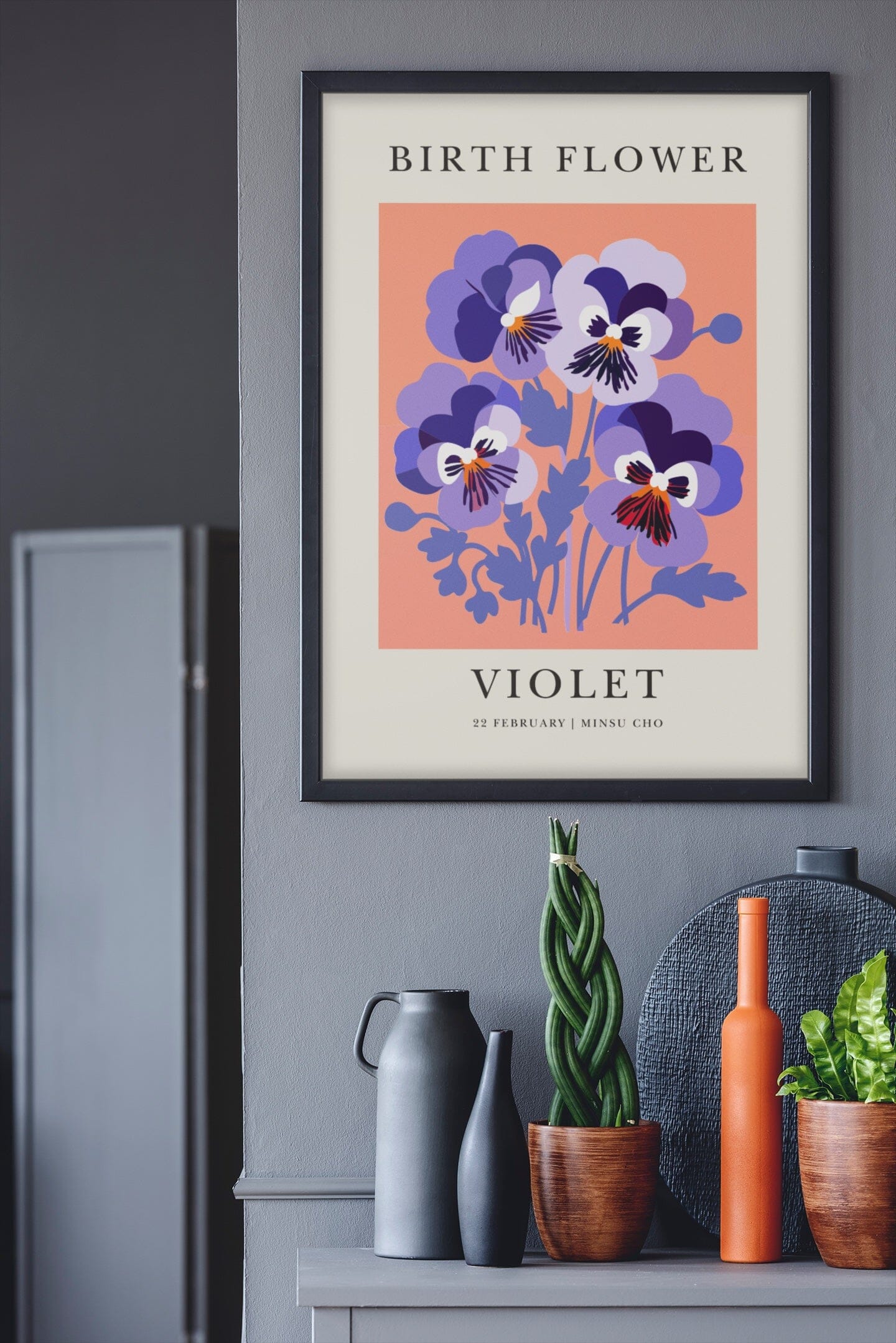 Bloom Stories: Custom Birth Month Flower Art PERSONALISED ART PRINT Great Functional Goods 