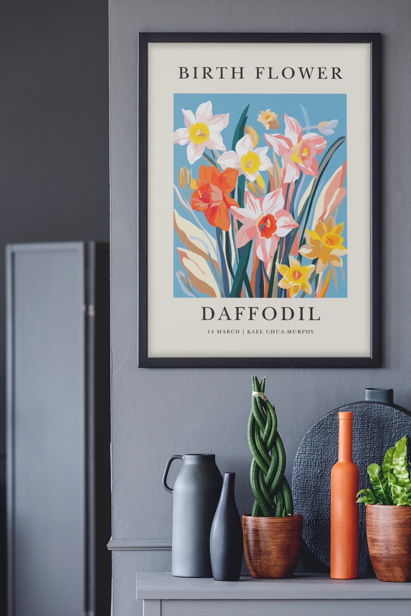 Bloom Stories: Custom Birth Month Flower Art PERSONALISED ART PRINT Great Functional Goods 