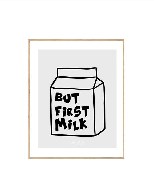 But First Milk The Modern Gallery Paper Provision 
