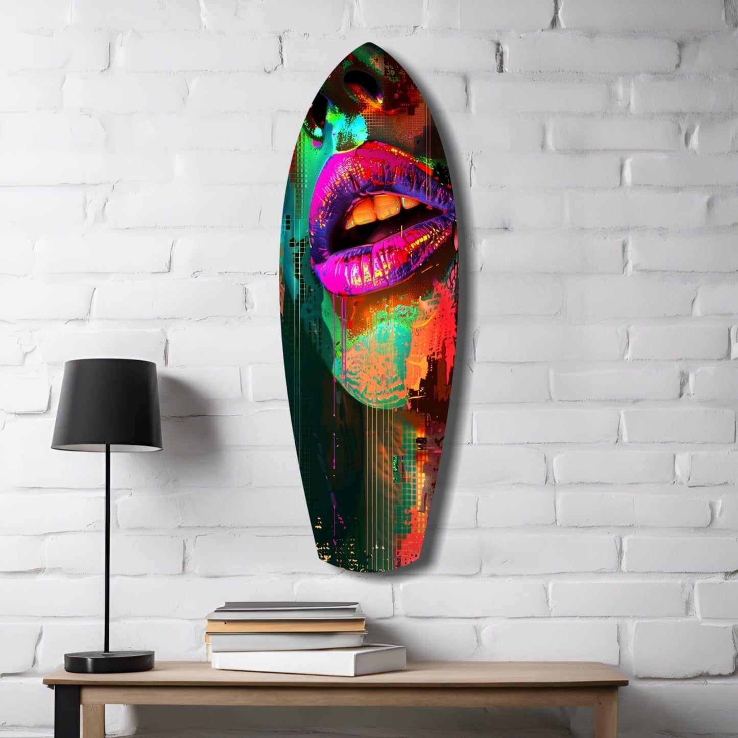 Colorful Lips V11 Glass Wall Art Home & Garden > Decor > Artwork > Posters, Prints, & Visual Artwork Insigne 
