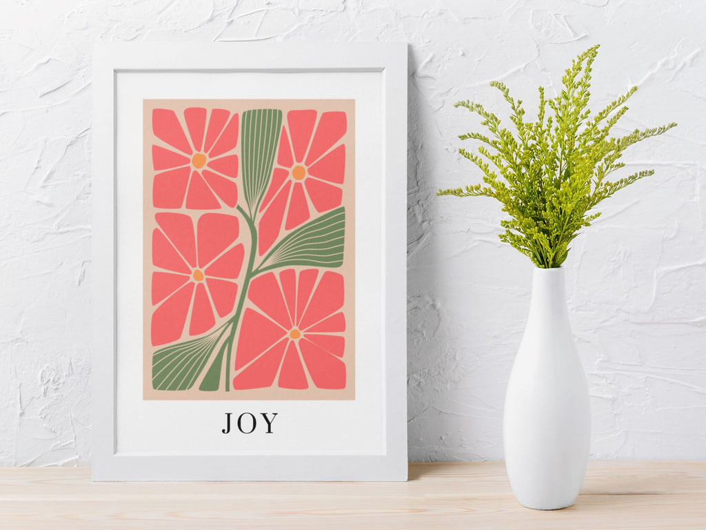 Coral Blossom Harmony Poster Wall Art Print Great Functional Goods 