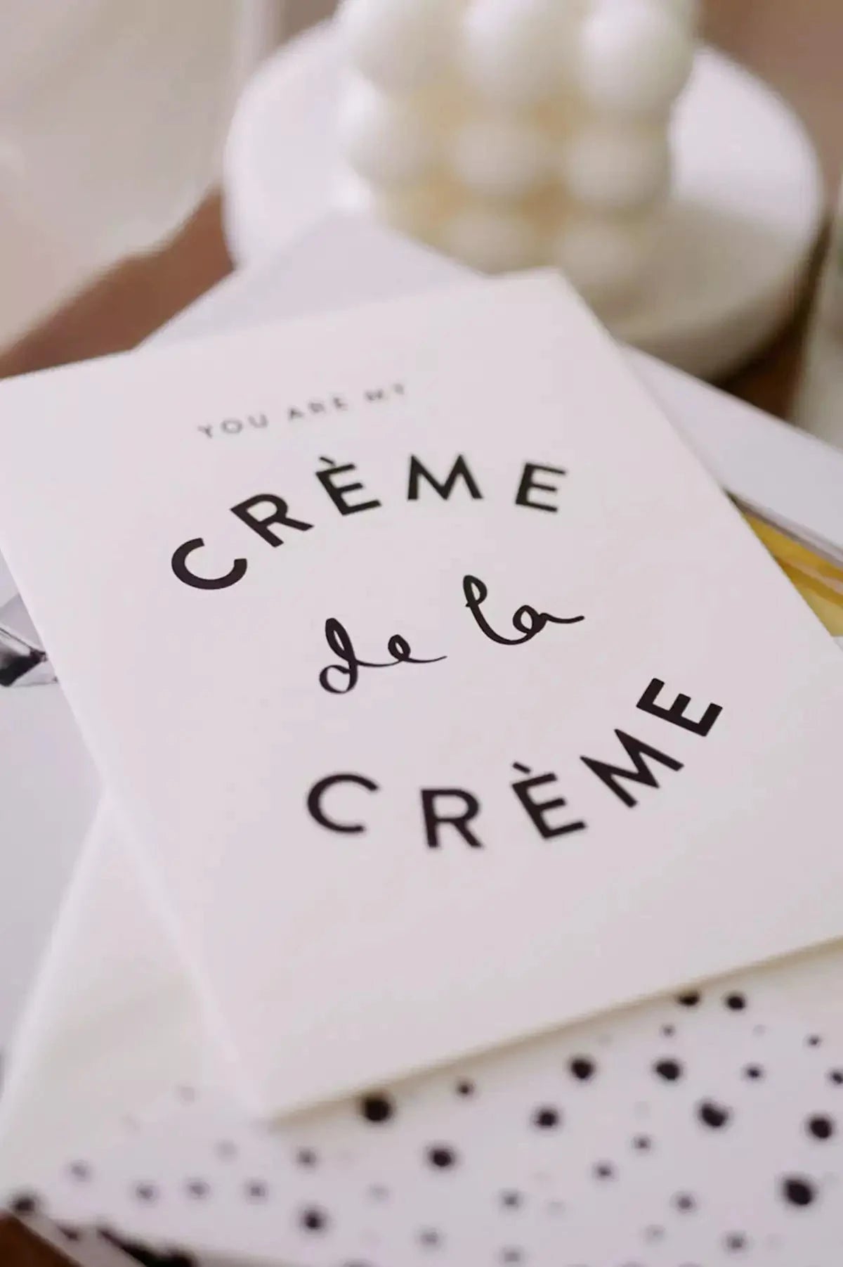 Creme De La Creme Greeting Card Paper Provision 