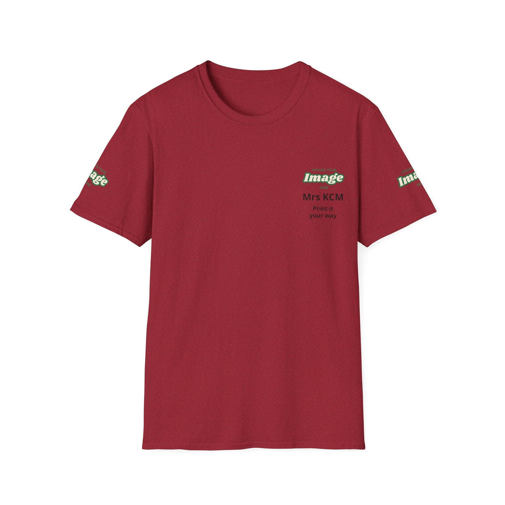 Custom Upload Your Image Personalized T-Shirt T-Shirt Printify S Antique Cherry Red 