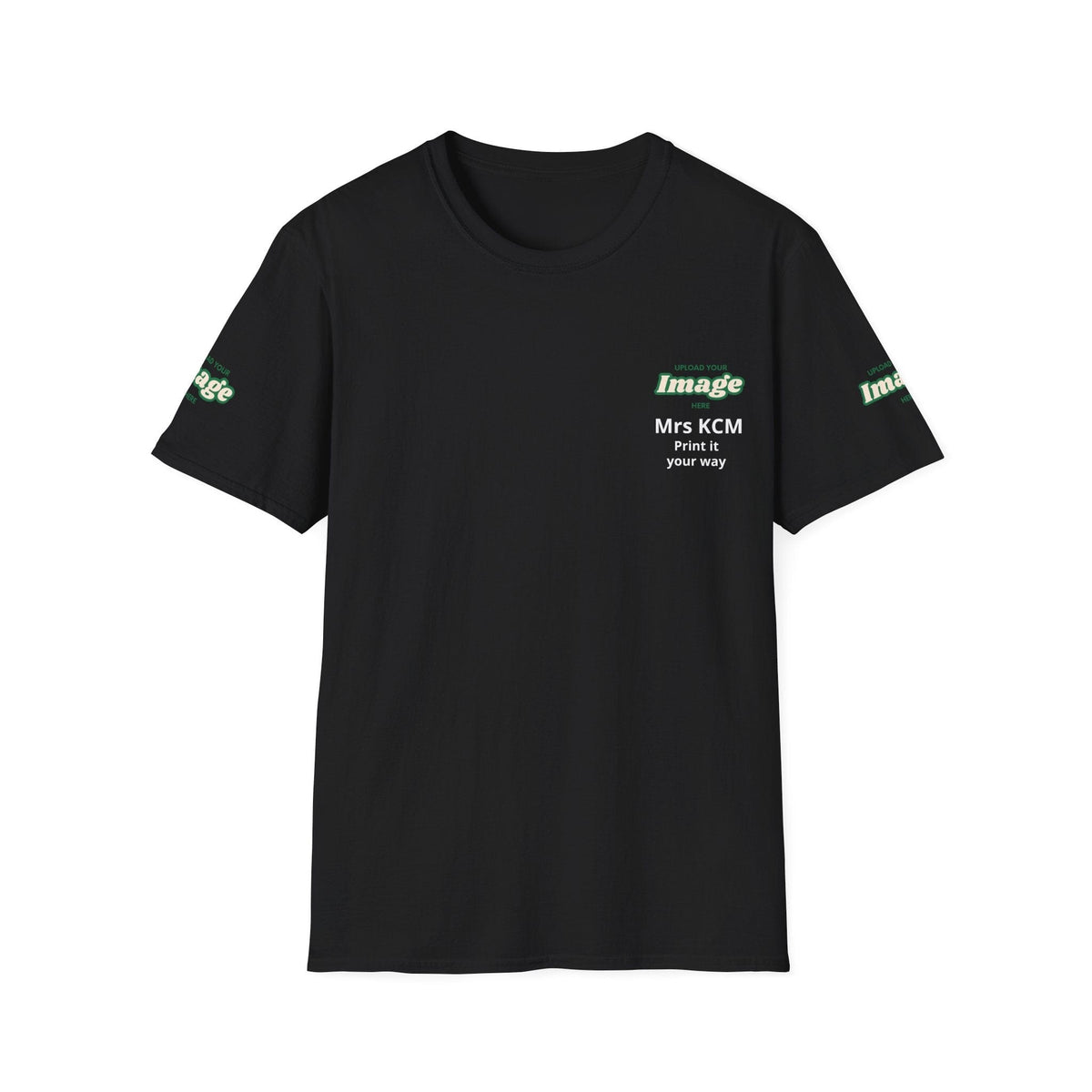 Custom Upload Your Image Personalized T-Shirt T-Shirt Printify S Black 