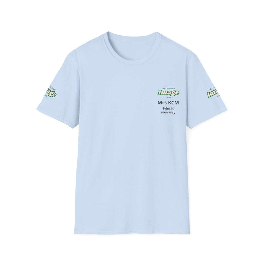 Custom Upload Your Image Personalized T-Shirt T-Shirt Printify S Light Blue 