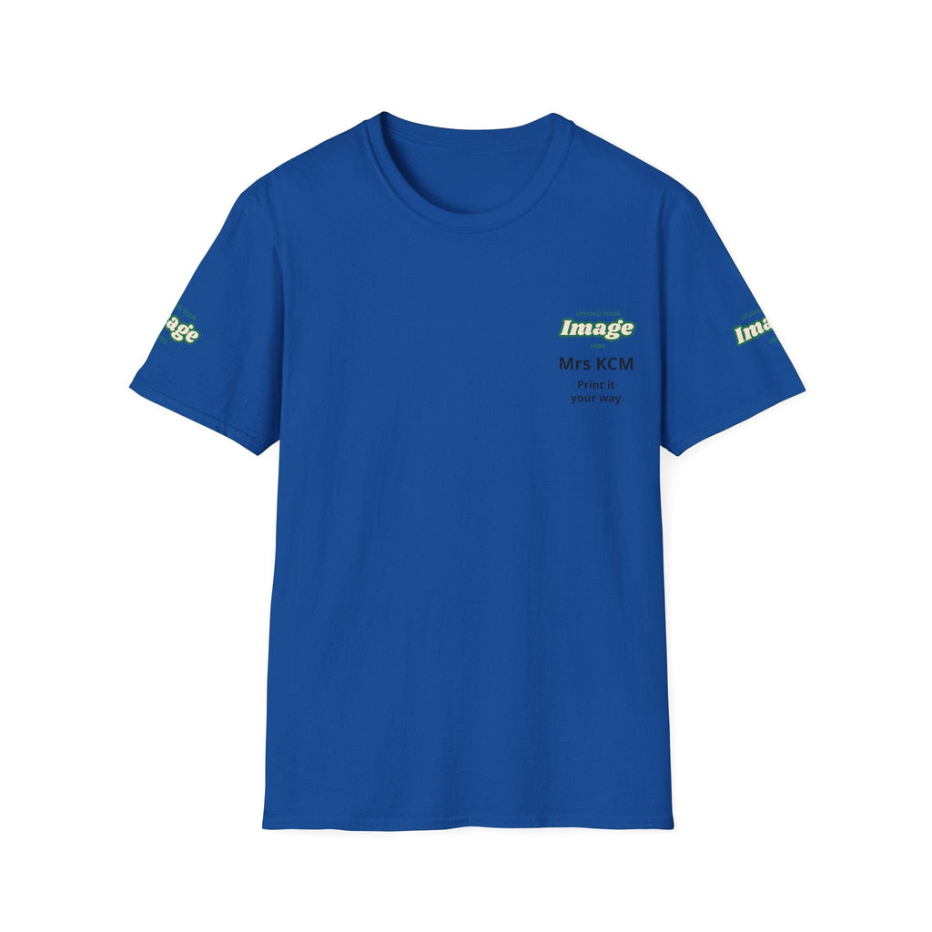 Custom Upload Your Image Personalized T-Shirt T-Shirt Printify S Royal 