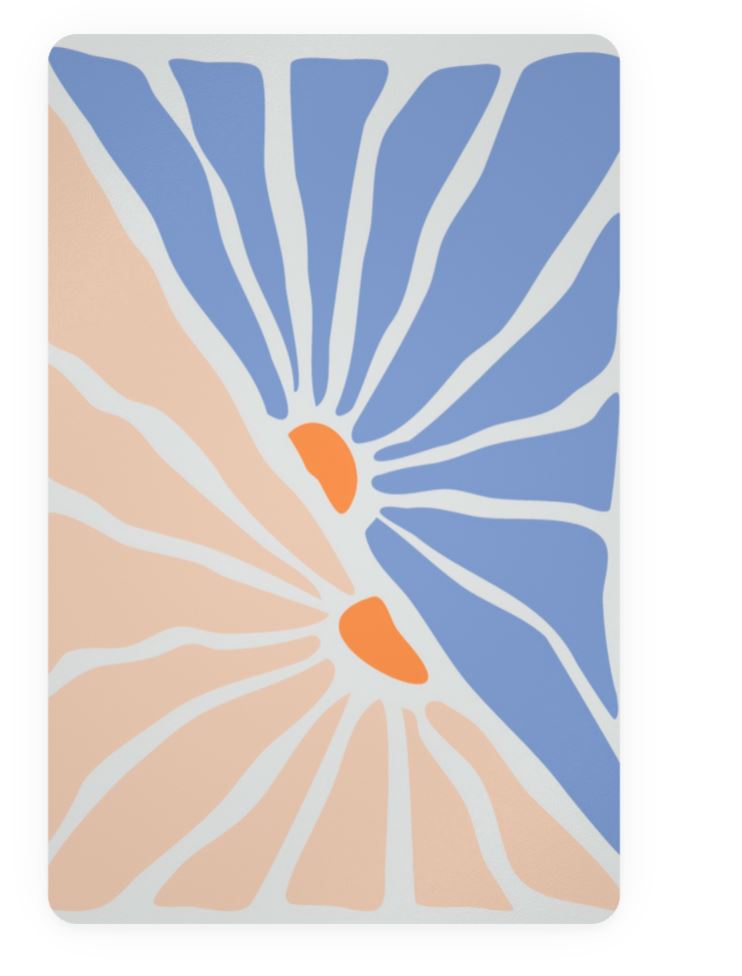 Dawn Petal Silhouette Postcard | Eco-Friendly Postcards Great Functional Goods 