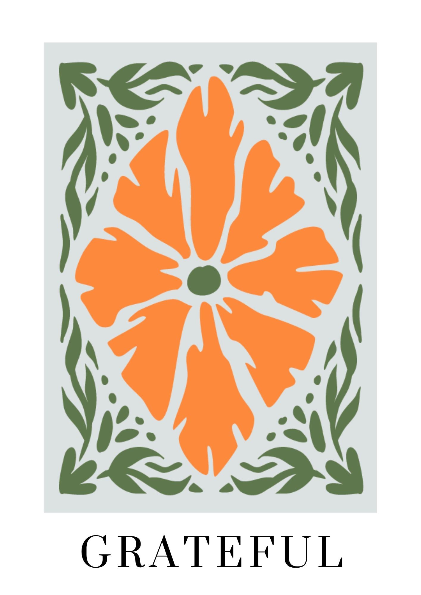 Flourish of Gratitude Art Print Wall Art Print Great Functional Goods 