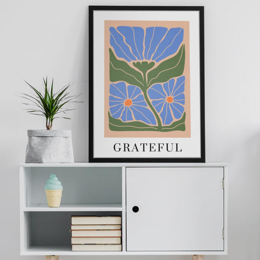 Grateful Blossoms Art Print Wall Art Print Great Functional Goods 