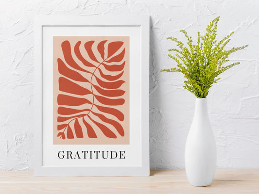 Gratitude Foliage Delight Art Print Wall Art Print Great Functional Goods 