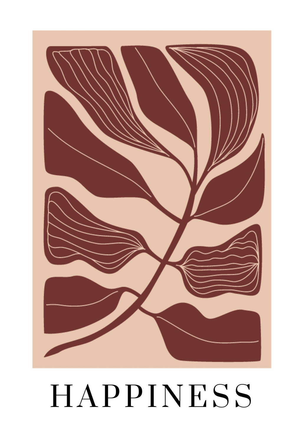 Happiness Foliage Art Print Wall Art Print Great Functional Goods 