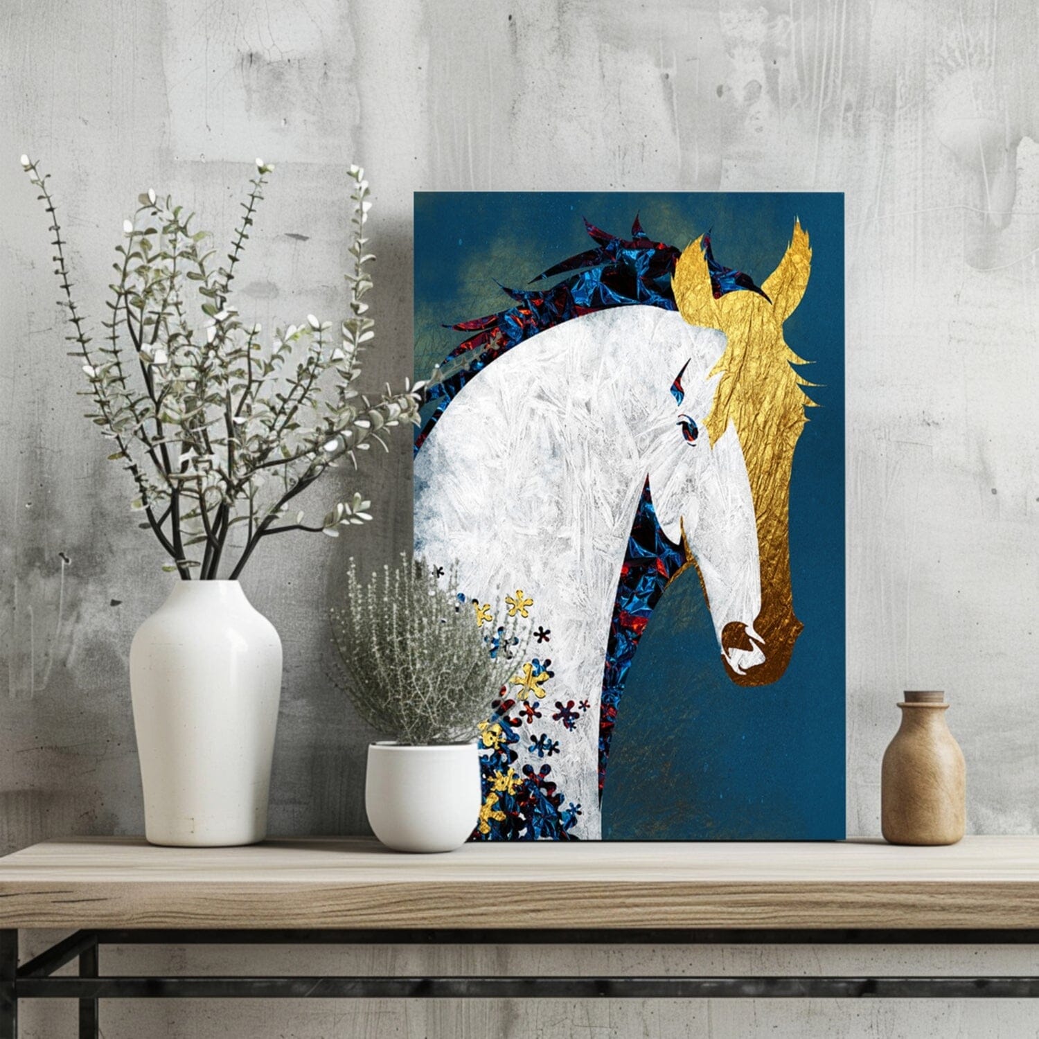 Horse Aluminum Print Wall Decoration Insigne 