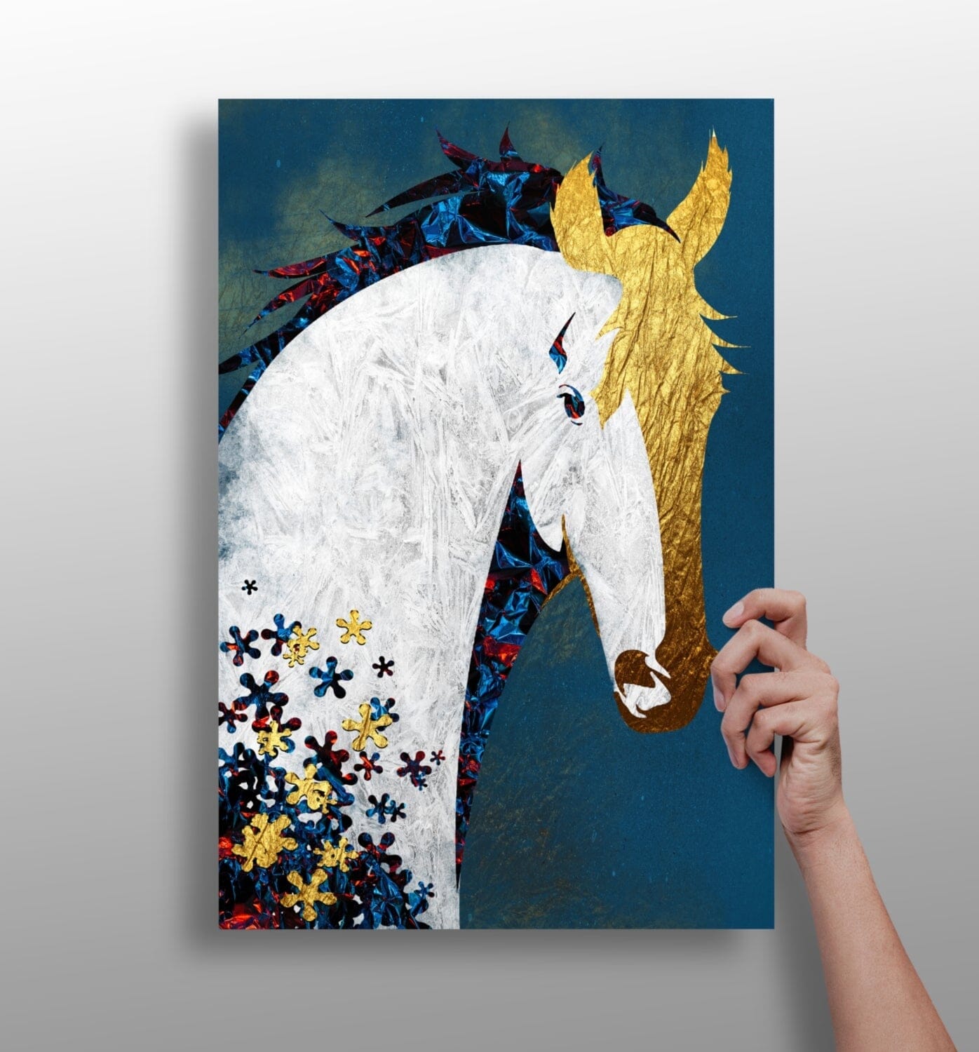 Horse Aluminum Print Wall Decoration Insigne 
