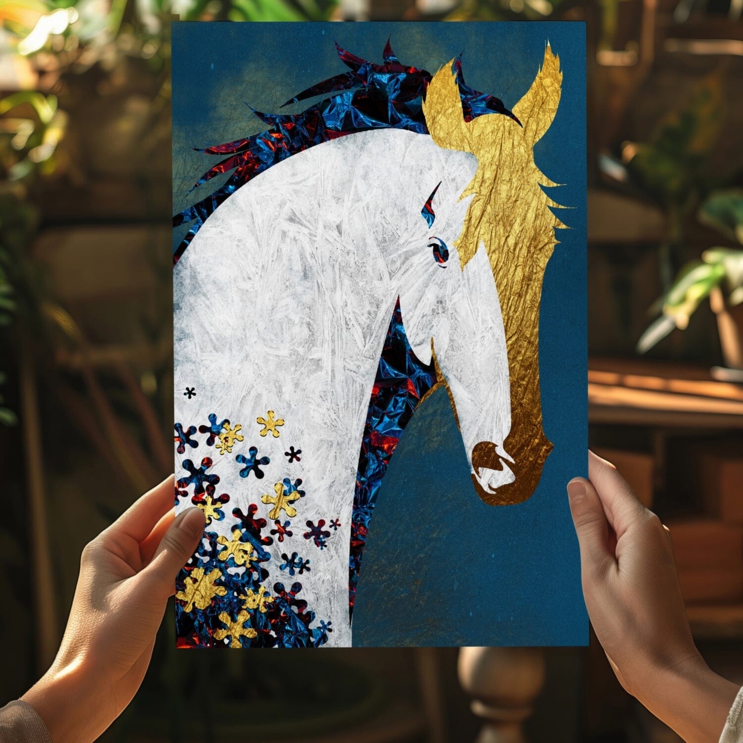 Horse Aluminum Print Wall Decoration Insigne 