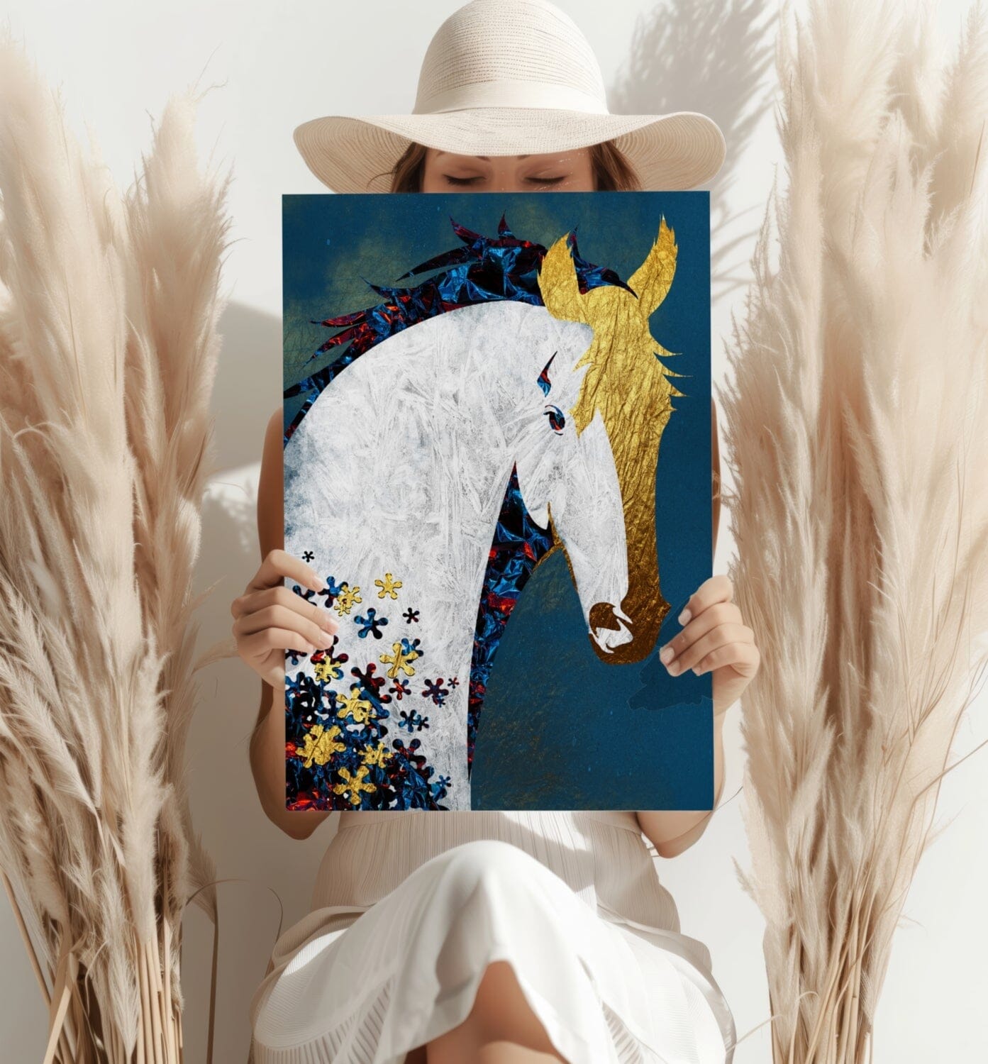 Horse Aluminum Print Wall Decoration Insigne 