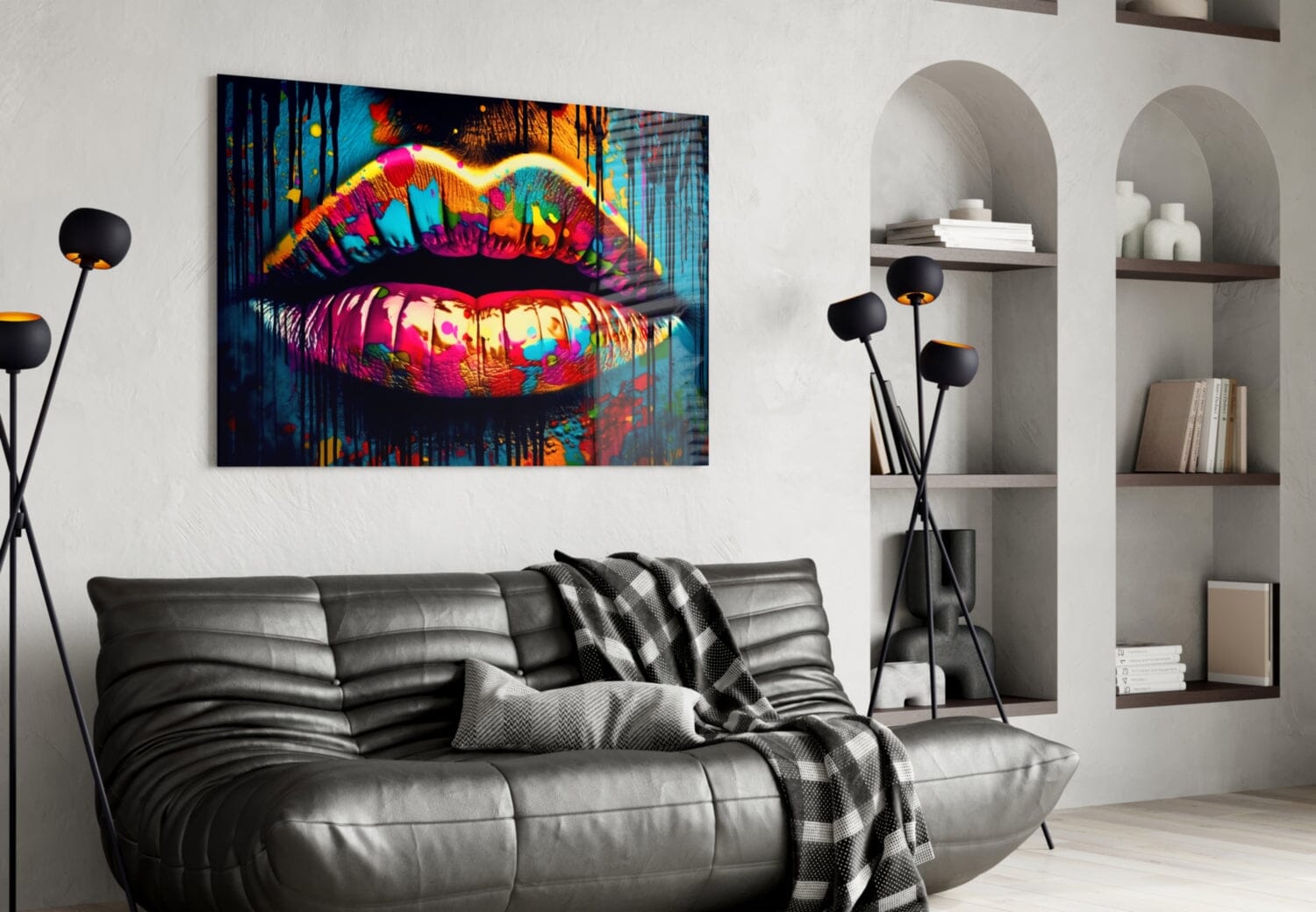 Lips Glass Wall Art || Designer Collection Wall Decoration Insigne 