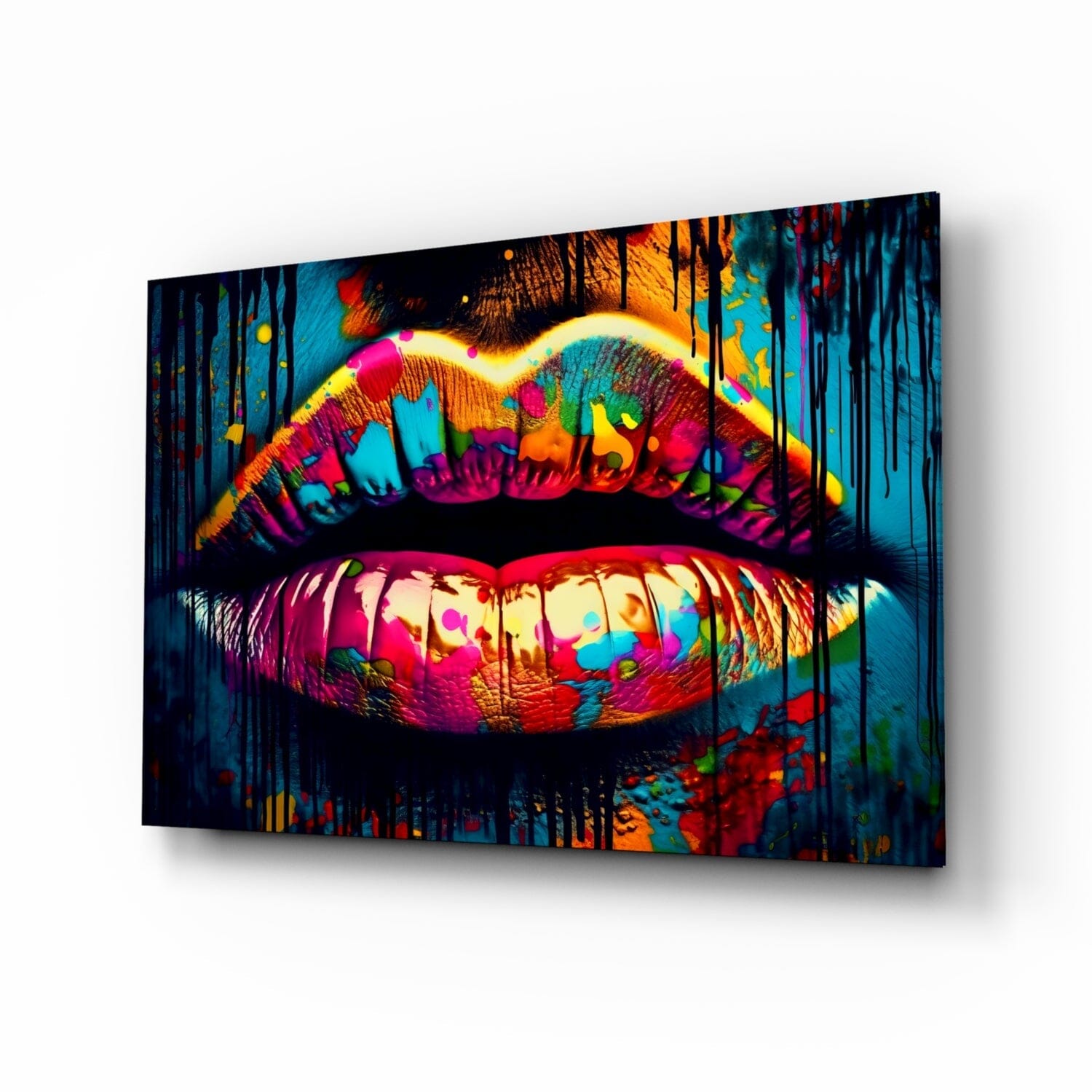 Lips Glass Wall Art || Designer Collection Wall Decoration Insigne 