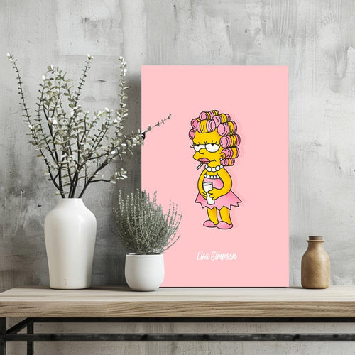 Lisa Princess Aluminum Print Wall Decoration Insigne 