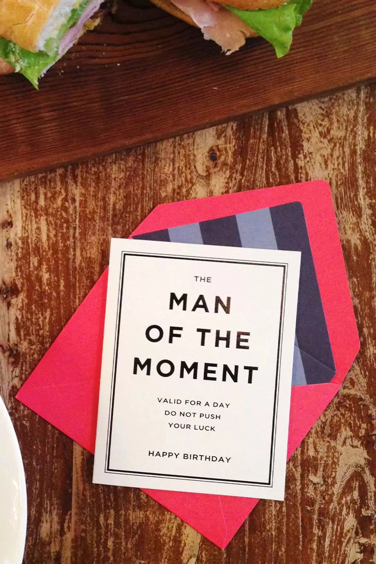 Man Of The Moment Greeting Card Paper Provision 