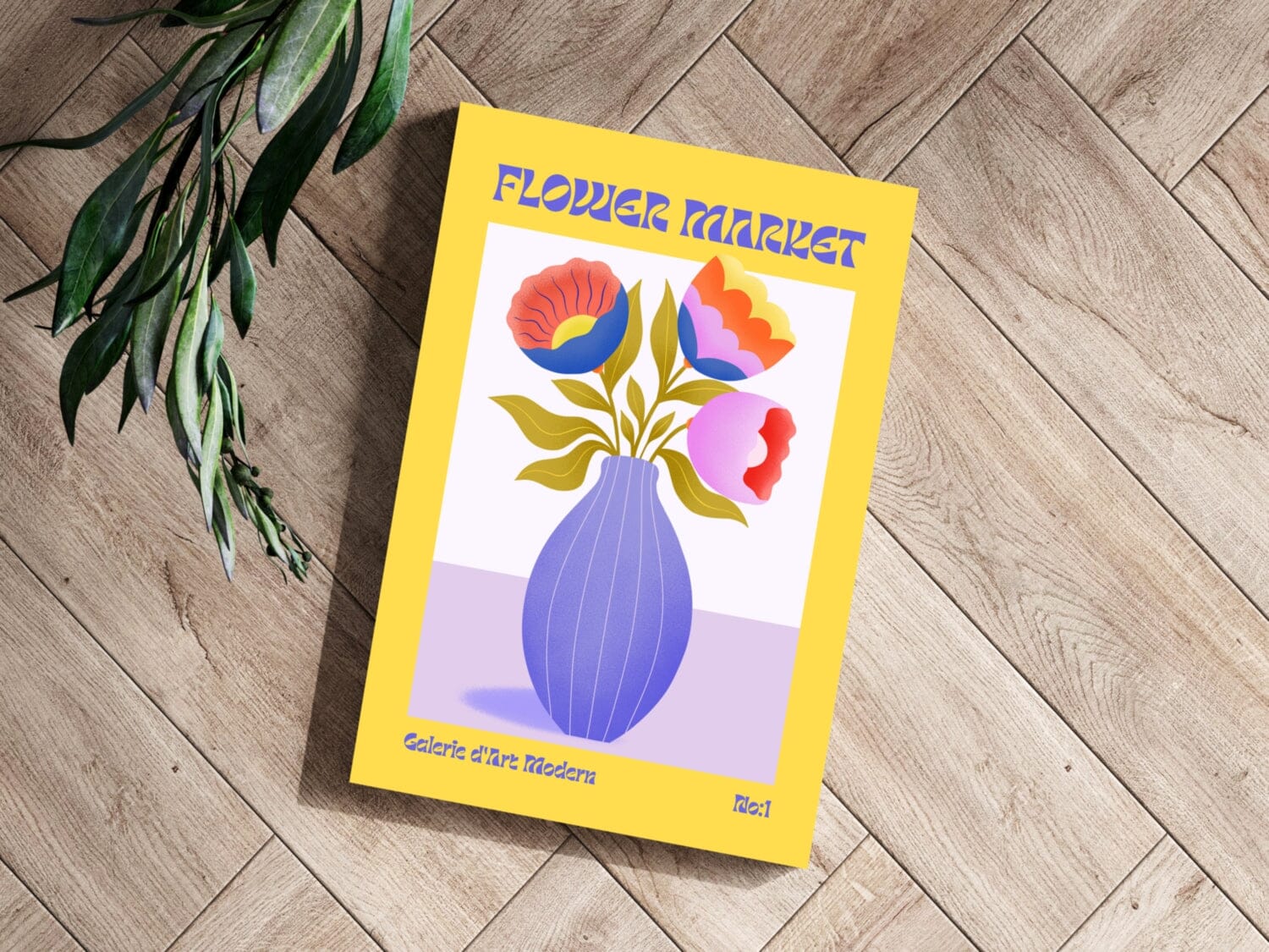 Modern Art Gallery Flower Aluminum Print Wall Decoration Insigne 