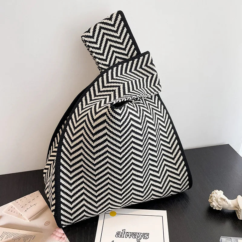 NEW: Charlotte Black/White Zigzag Tote Bag AustralCraft Tote Bag Great Functional Goods 