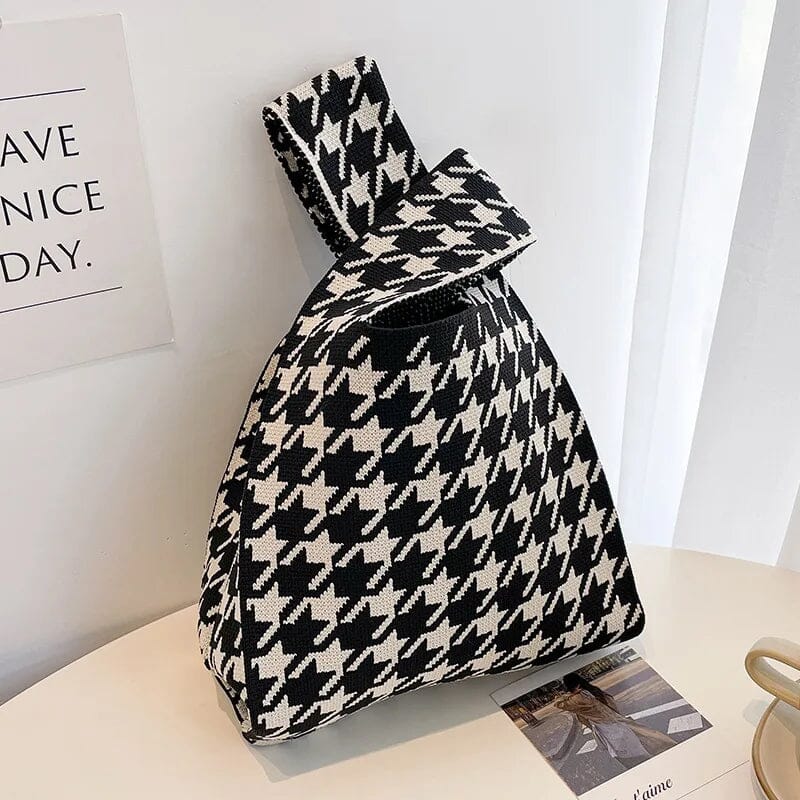 NEW: Kelly Houndstooth Black & White Tote Bag AustralCraft Tote Bag Great Functional Goods 