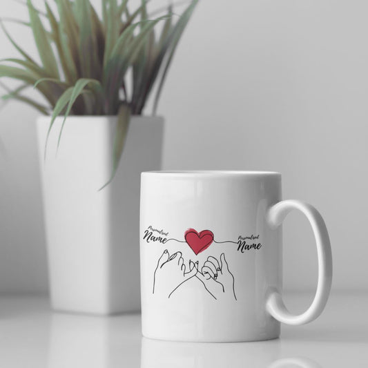 Personalised Pinky Promise Couples Mug Set Personalised Mug Great Functional Goods 