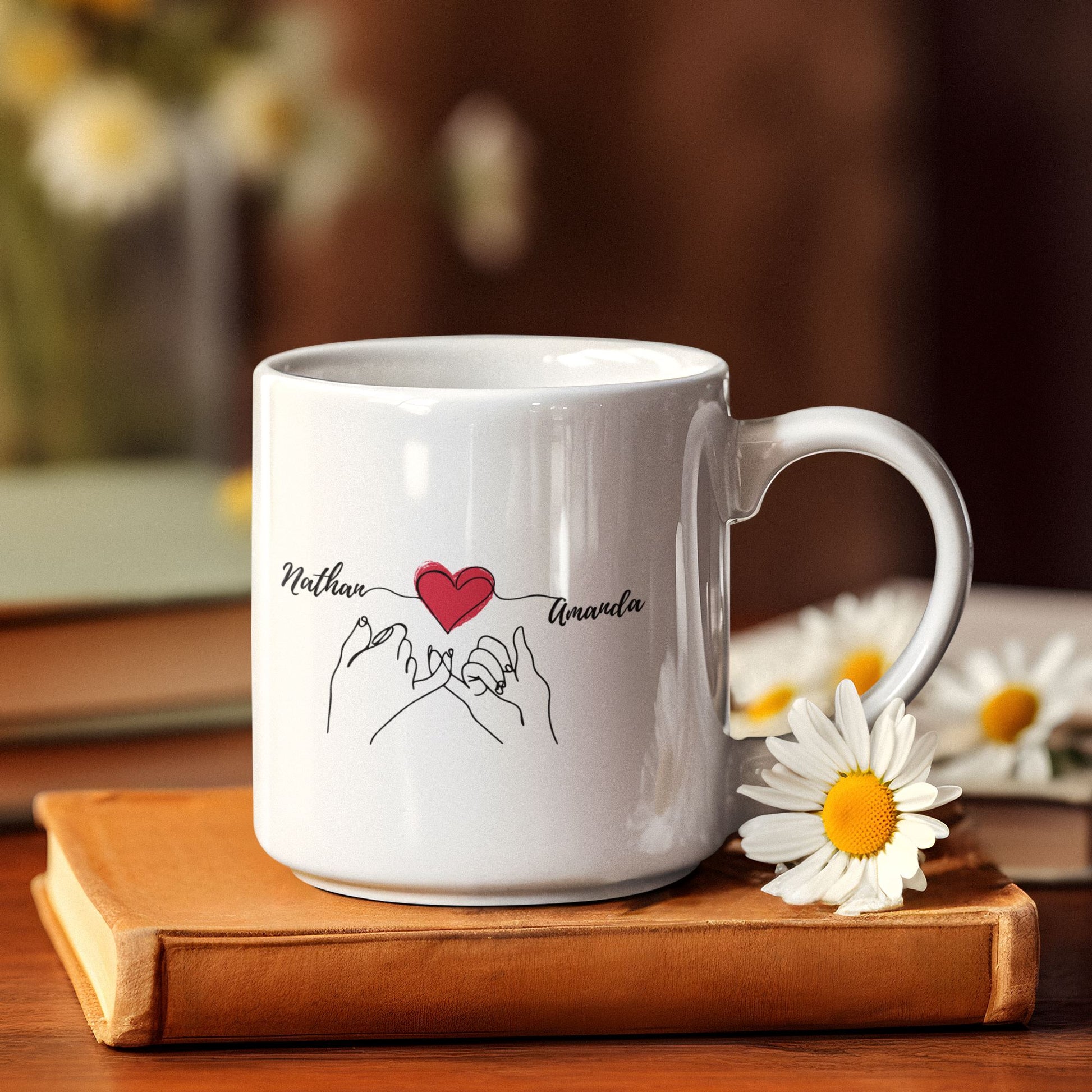 Personalised Pinky Promise Couples Mug Set Personalised Mug Great Functional Goods 