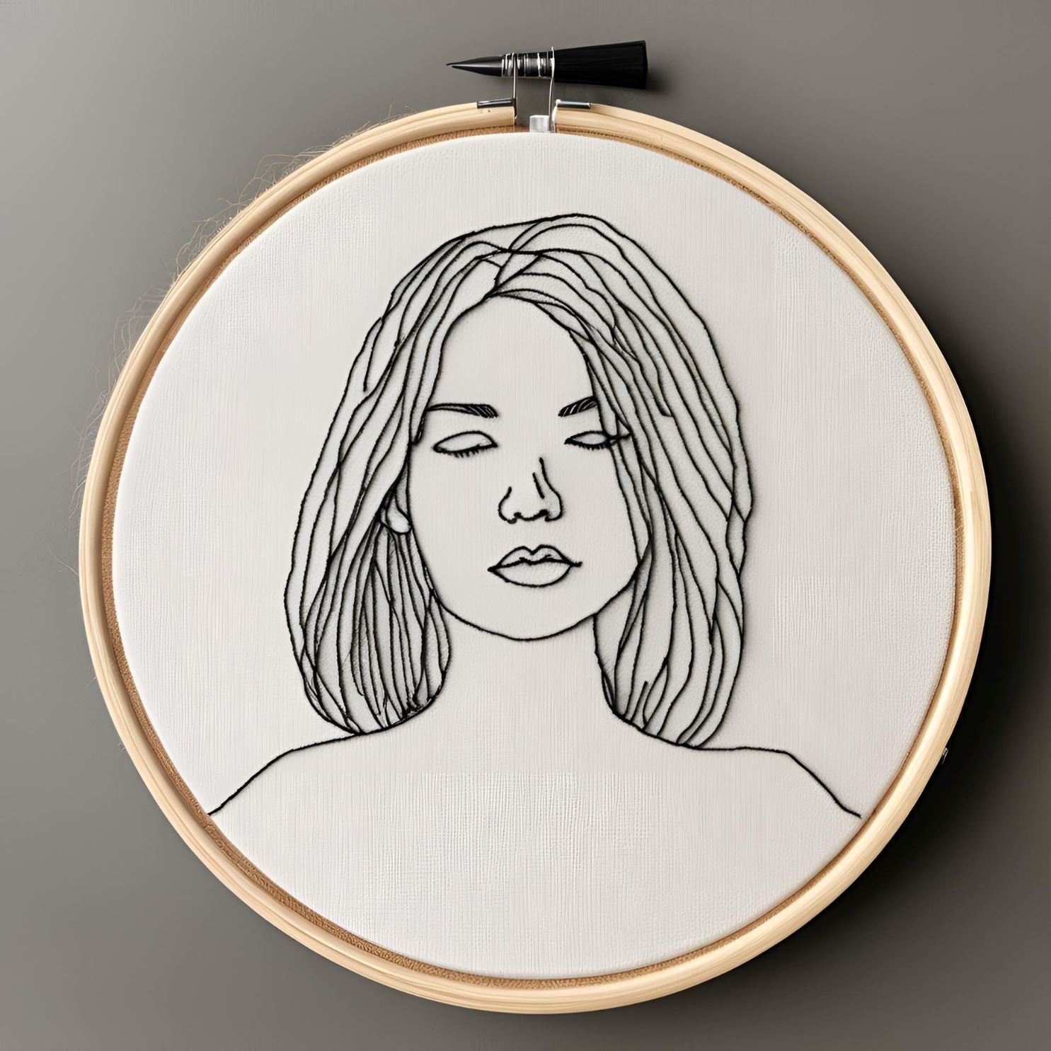 PERSONALISED PORTRAIT - PUNCH NEEDLE Craftify Great Functional Goods 20cm x 20cm 
