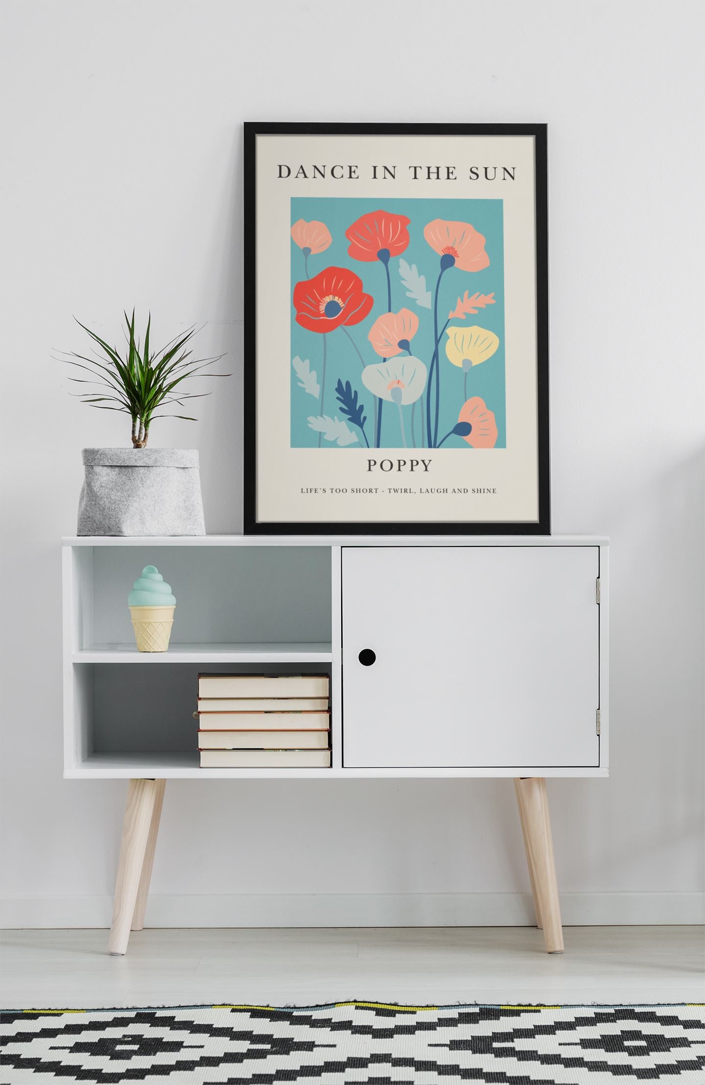 Poppy Dance in the Sun Art Print Wall Art Print Great Functional Goods Digital Download A3 Size 