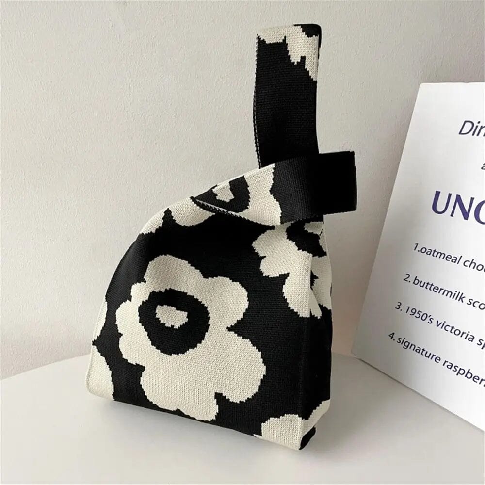 PREORDER: Flower Puff Black/ Whitec AustralCraft Tote Bag AustralCraft Tote Bag Great Functional Goods 