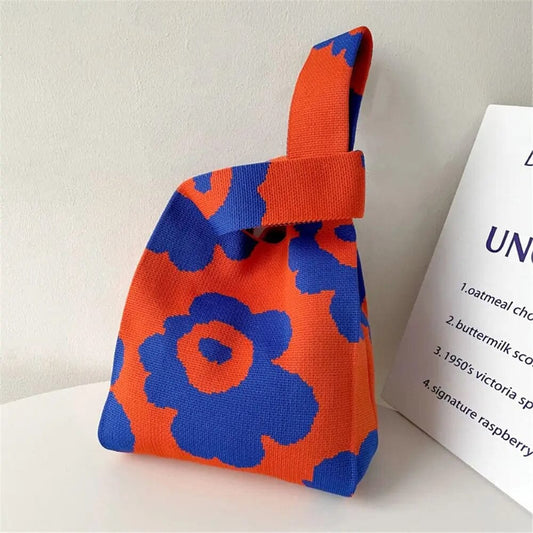 PREORDER: Flower Puff Orange / Blue AustralCraft Tote Bag AustralCraft Tote Bag Great Functional Goods 