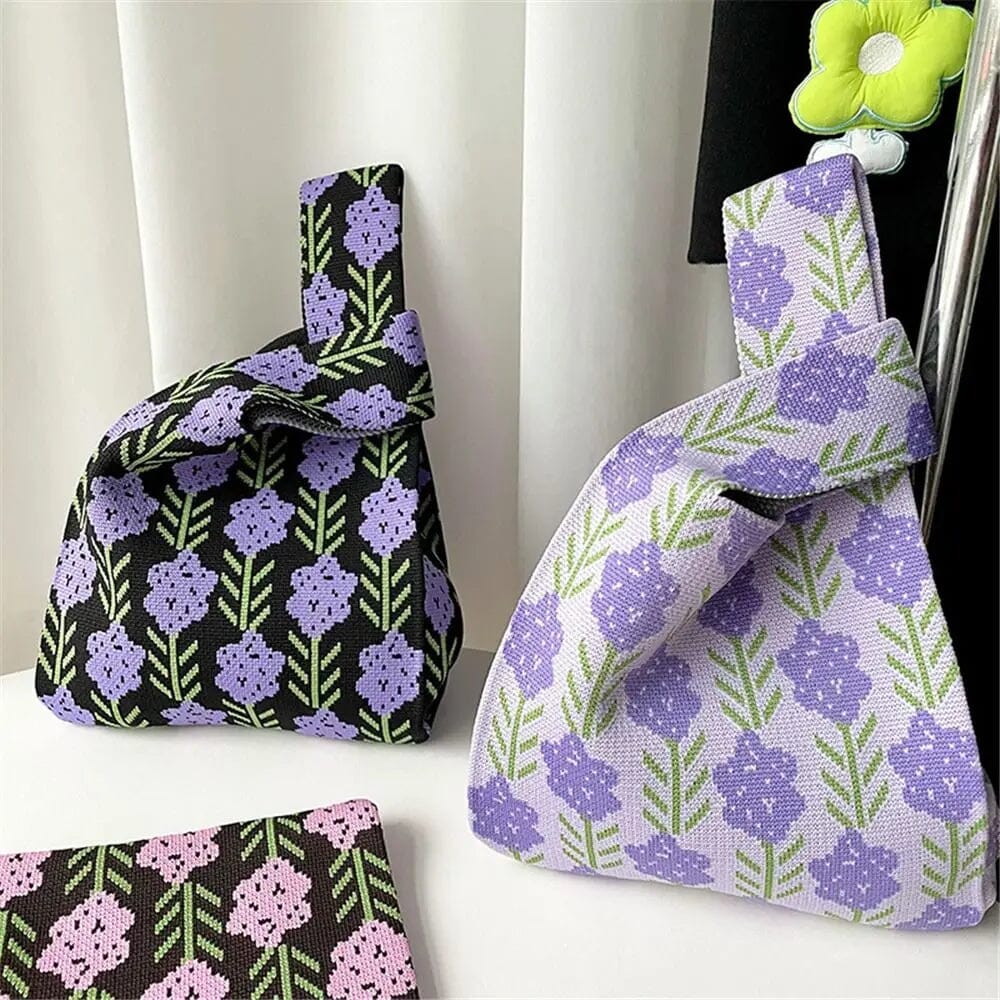 PREORDER: Iris Floral Pink/Coffee AustralCraft Tote Bag AustralCraft Tote Bag Great Functional Goods 
